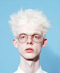 albino male portrait