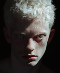 albino male portrait