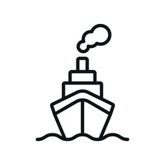 Obraz premium Ship public transportation icon vector design templates simple and modern