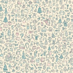 Naklejka premium seamless floral pattern