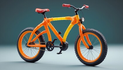 Fototapeta premium A gummy bicycle with licorice spokes and jelly tires, Generative AI