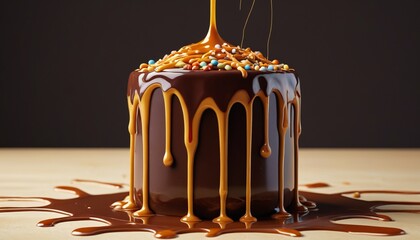 A dining room with a table and chairs carved out of crystallized sugar, Generative AI.