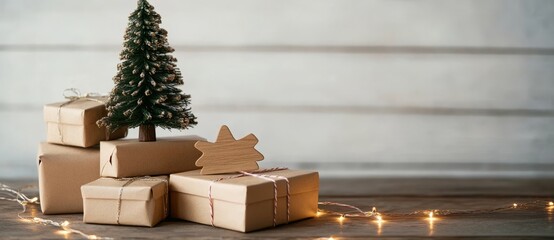 christmas tree and gifts