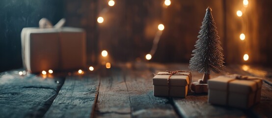 christmas tree and gifts