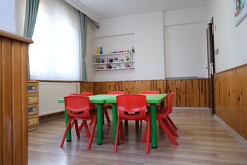 Preschool, kindergarten class

