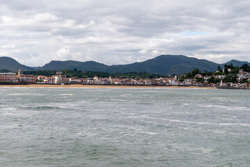 Fototapeta premium Ciboure and Fort of Socoa fishing ports on Basque coast, famous resorts, known for beautiful architecture, sandy beaches, cuisine, South of France, Basque Country