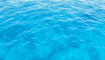 Crystal Clear Blue Water Surface with Gentle Ripples, Calm Nature Photograph pc, laptop wallpaper