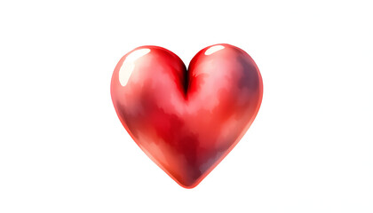 Obraz premium Heart isolated with white highlights, png