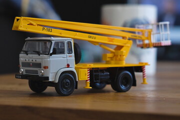 toy crane on truck