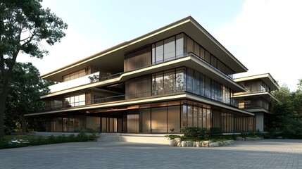 Fototapeta premium 近代的な日本のマンション