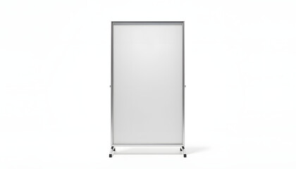 Blank A-Frame advertising branding banner stand on isolated background isolated with white highlights, png