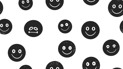 Fototapeta premium A black and white photo of many smiling faces