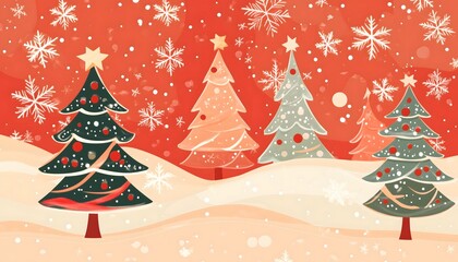 Fototapeta premium A christmas themed illustration