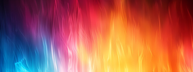 A vibrant abstract background featuring flowing waves of vivid orange, pink, and blue hues, creating a dynamic and energetic atmosphere.