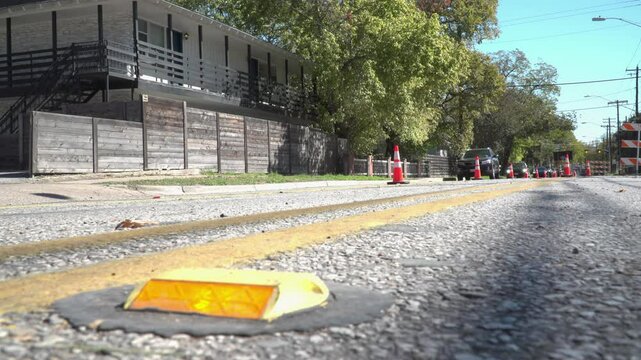 Low angle of traffic filmed in Austin, Texas 11/20/2024