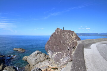 大山岬　秋の景観　（高知県　安芸市）