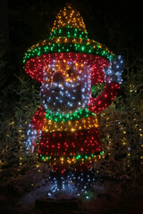 christmas pictures with lights presents and food