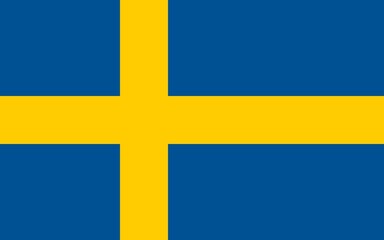 Flag of Sweden. Swedish flag illustration	
