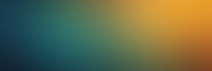 Abstract blurry grainy gradient green and orange background. Dark grain and noise banner template for textures, backdrops and wallpapers and overlays with copyspace