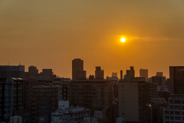 Sonnenaufgang in Tokyo