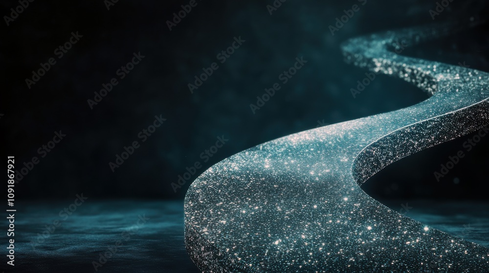 Poster A shimmering, winding path of stars glows against a dark backdrop, creating a mystical and enchanting visual.