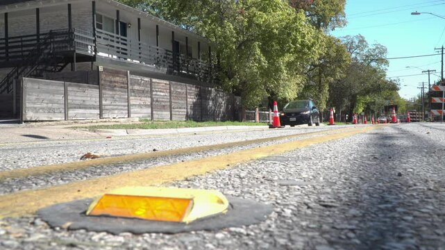 Low angle of traffic filmed in Austin, Texas 11/20/2024