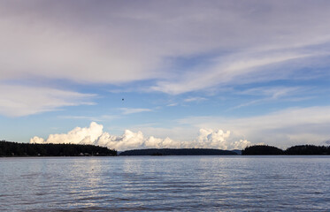 Obraz premium Serene Ocean View From Vancouver Island, BC, Canada