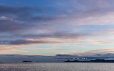 Obraz premium Beautiful Sunrise Over Victoria on Vancouver Island, BC, Canada