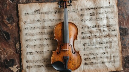 Violin and Sheet Music