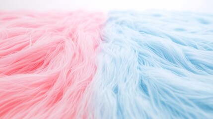 Obraz premium A pink and blue fur