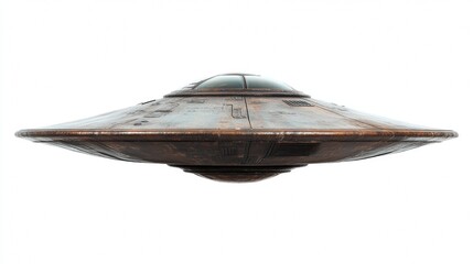 ufo on white background