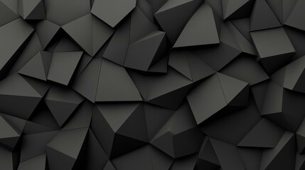 Fototapeta premium Discover sleek black geometric wall tiles with a semigloss finish and triangular patterns, perfect for modern interiors.