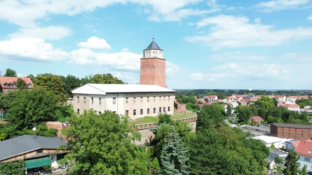 Blick zum Eilenburger Burgberg