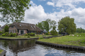 Grachten in Giethoorn, Niederlande