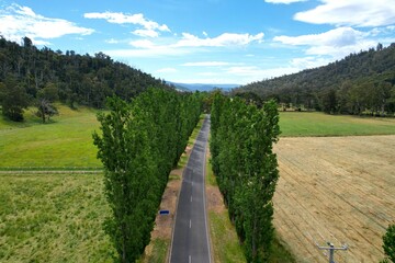 Aerial photo of Marysville Victoria Australia
