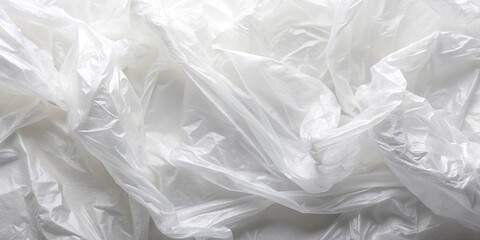 Obraz premium Wide-Angle White plastic bag texture
