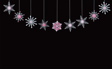 雪の結晶の背景素材