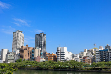 Obraz premium 北浜東から望む南天満公園