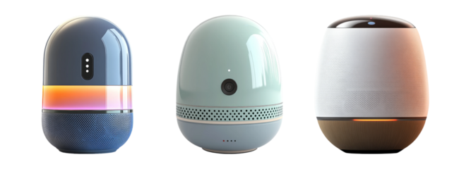 Modern Smart Devices on Transparent Background