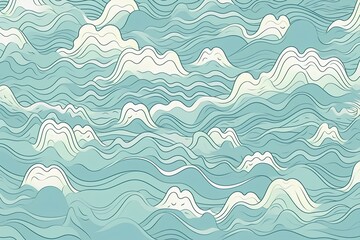 Obraz premium seamless pattern with waves