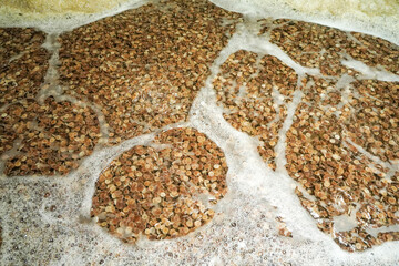 Close-up of biological filter for circulating water treatment system, in a factory farm in North China