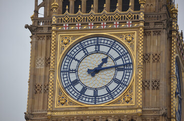 Big Ben clock, Elizabeth Tower, Landmark of London, UK. One of the most prominent symbols of the United Kingdom