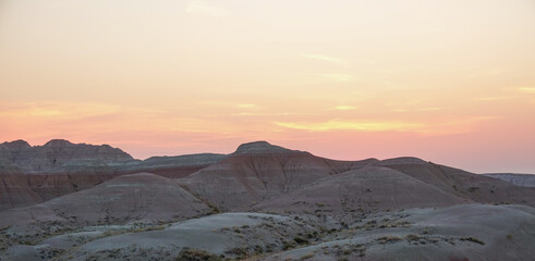 Dawn Over the Badlands South Dakota