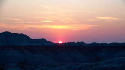 Sunrise Over the Badlands South Dakota
