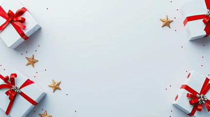 Fototapeta premium Christmas Invitation Mockup, Generative AI