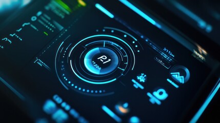 Obraz premium Futuristic Digital Interface