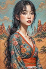Asian Women_Digital Art 