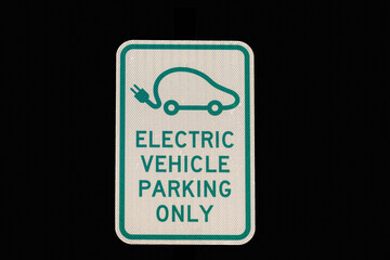 Photo of Electric Vehicle Parking Only Sign