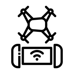 remote control Line Icon