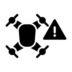 drone alert Solid icon